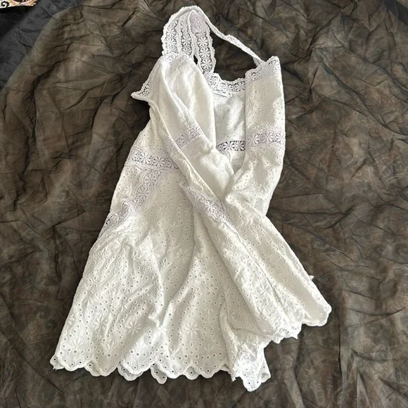 Charo Ruiz White Eyelet Lace Garment - Picture 8 of 12